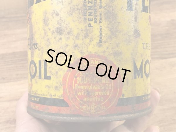 PennzoilのTin製の50’sヴィンテージオイル缶