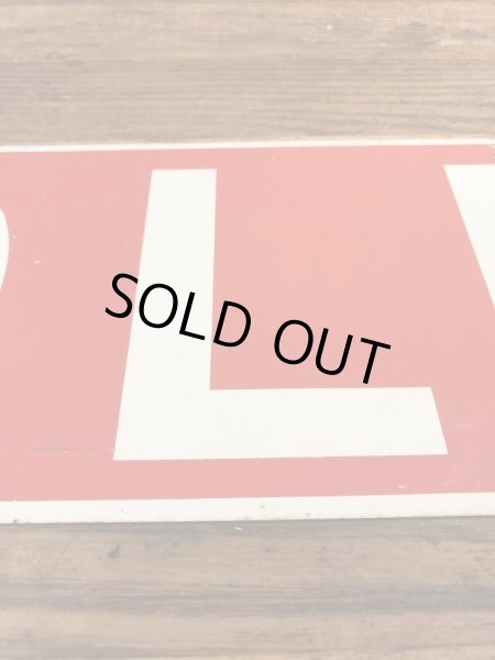 ソールドと書かれた両面プリントの70年代〜ビンテージ看板