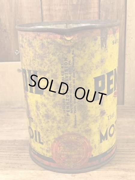 PennzoilのTin製の50’sヴィンテージオイル缶