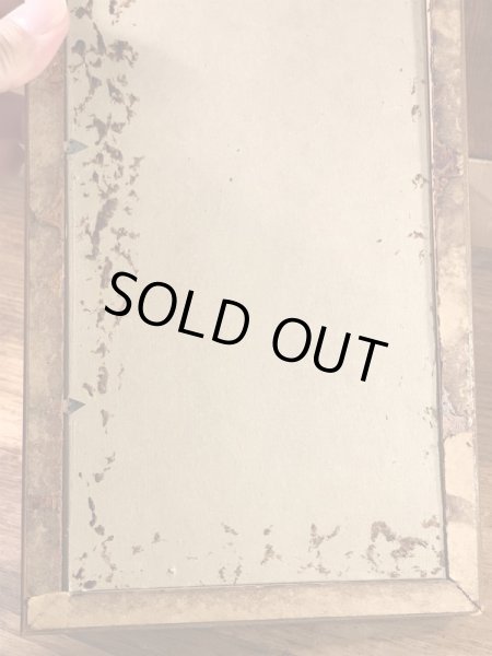 ガラスの額縁にクラフトチーズの広告が入った50年代ビンテージ壁掛け