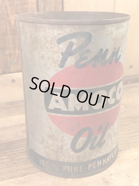 アモコのオイルが入っていた50年代ビンテージブリキ缶