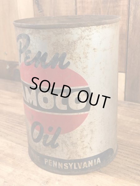 Amoco OilのTin製の50’sヴィンテージオイル缶