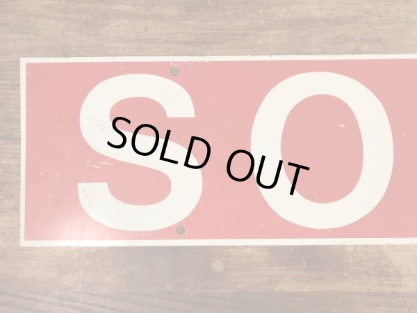 ソールドと書かれた両面プリントの70年代〜ビンテージ看板