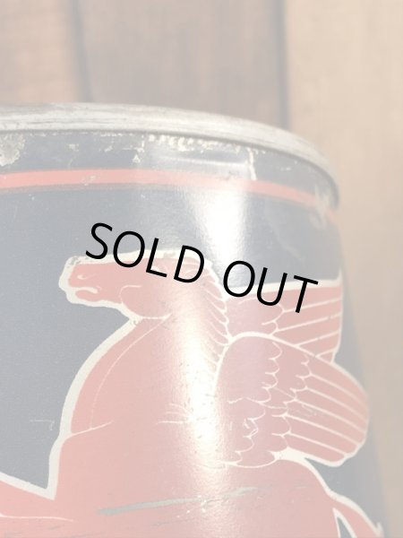 MobilのLubrite Motor Oilの50’sヴィンテージブリキ缶