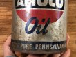 Amoco OilのTin製の50’sヴィンテージオイル缶