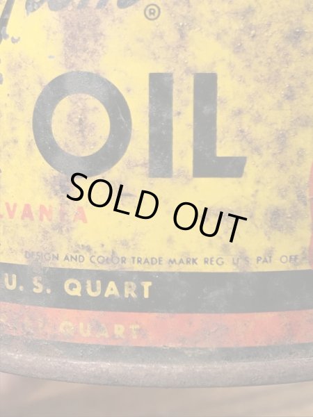 ペンゾイルのモーターオイルの50年代ビンテージブリキ缶