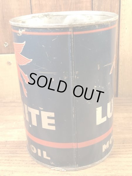 MobilのLubrite Motor Oilの50’sヴィンテージブリキ缶