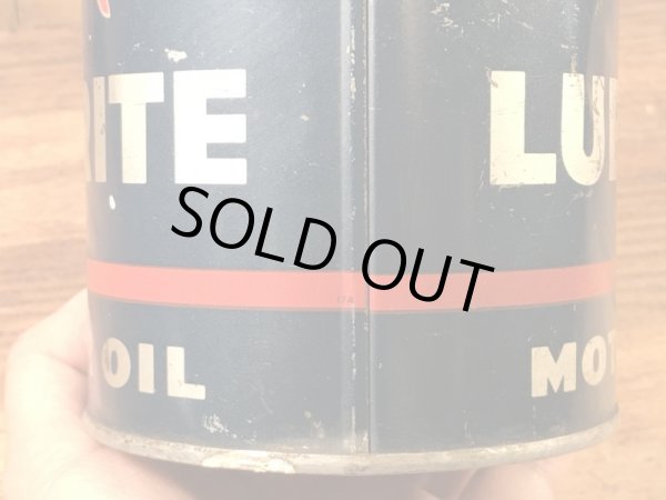 MobilのLubrite Motor Oilの50’sヴィンテージブリキ缶