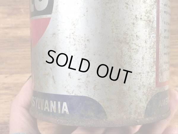 Amoco OilのTin製の50’sヴィンテージオイル缶