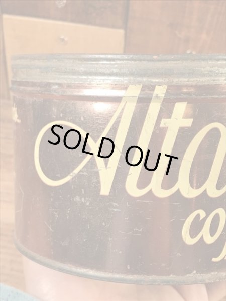 アルタコーヒーのブリキ製の50年代ビンテージコーヒー缶