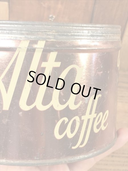 Alta Coffeeのコーヒーが入っていた50’sヴィンテージTin缶
