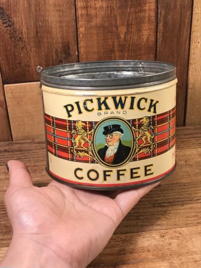 画像3: Pickwick Brand Coffee Tin Can　ピックウィック　ビンテージ　ブリキ缶　コーヒー缶　50年代