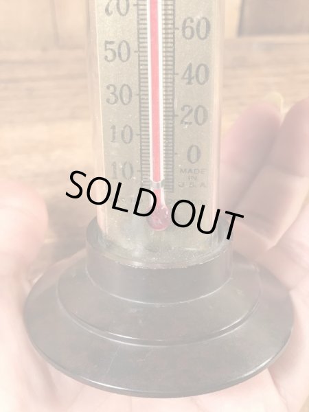 アドバタイジング物のガラスドームに入った50’s〜ヴィンテージサーモメーター