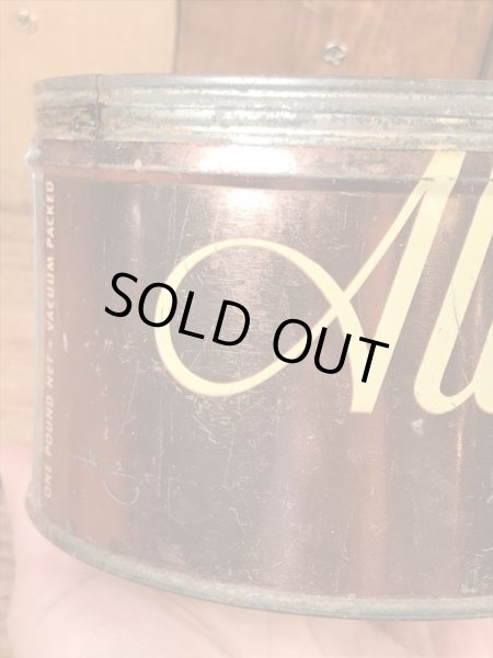 アルタコーヒーのブリキ製の50年代ビンテージコーヒー缶