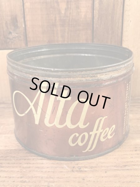 アルタコーヒーのブリキ製の50年代ビンテージコーヒー缶