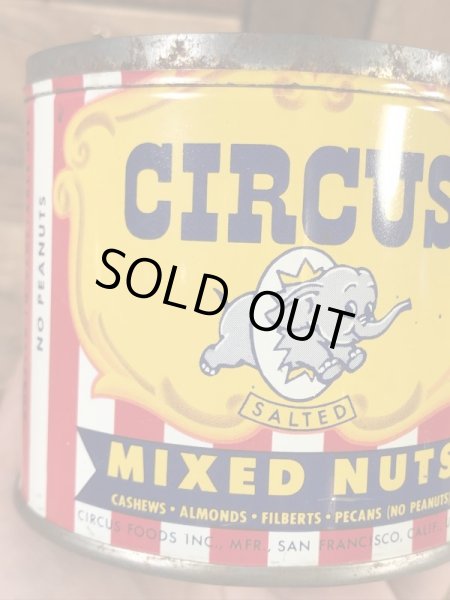 Circusのミックスナッツが入っていた50’sヴィンテージTin缶