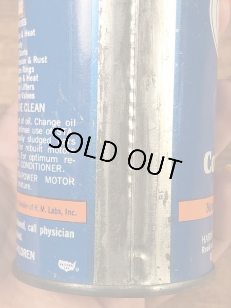 Sta Powerのチェッカーズフラッグが書かれた60’sヴィンテージオイル缶