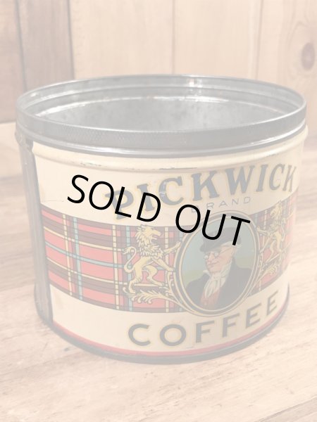 ピックウィックブランドのブリキ製の50年代ビンテージコーヒー缶