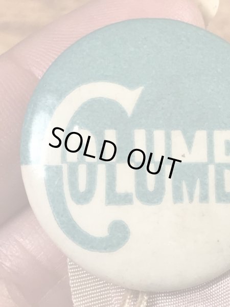 カレッジ物のフットボール大会の40’sヴィンテージ缶バッチ