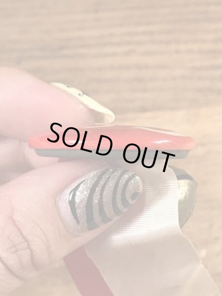 カレッジ物のフットボール大会の40’sヴィンテージ缶バッチ