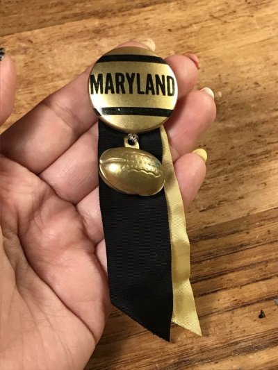 画像3: “Maryland” Football College Pin Back　カレッジ　ビンテージ　缶バッジ　フットボール　40年代