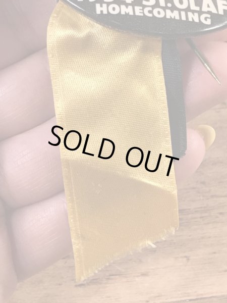 カレッジ物のフットボールイベントの50’sヴィンテージ缶バッチ