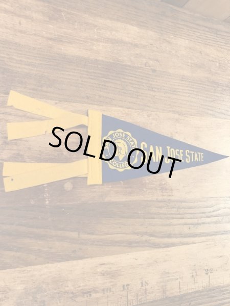 サンノゼステイトのカレッジ物の50〜60年代ビンテージペナント