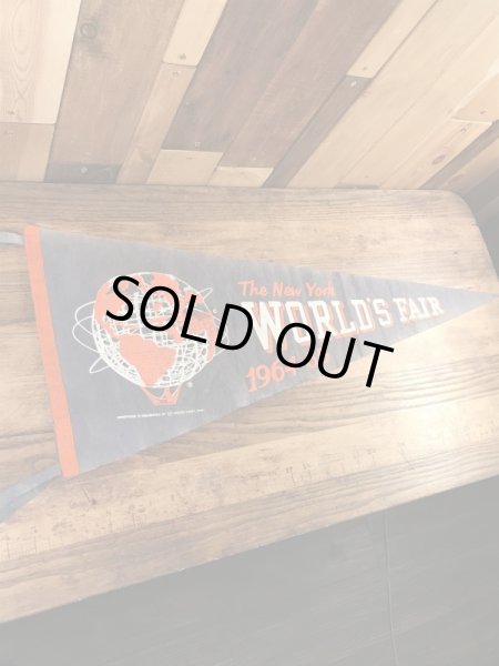 ニューヨークワールズフェアのスーベニア物の60年代ビンテージペナント