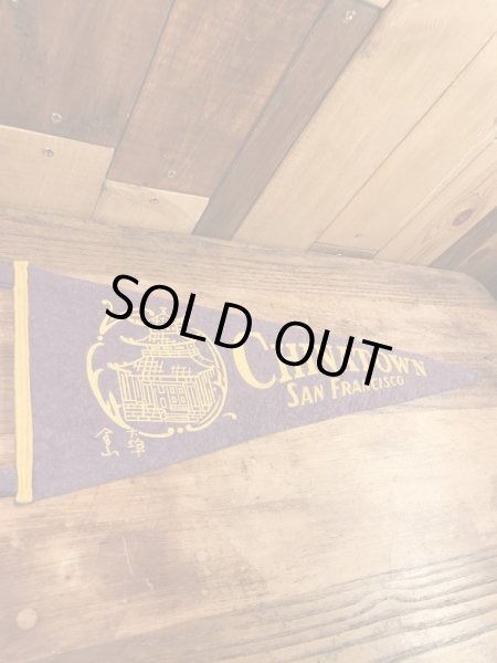 サンフランシスコチャイナタウンのスーベニア物の50〜60’sヴィンテージフェルトペナント