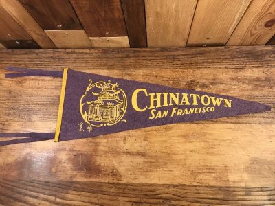 画像2: San Francisco “Chinatown” Souvenir Pennant　チャイナタウン　ビンテージ　ペナント　スーベニア　50〜60年代
