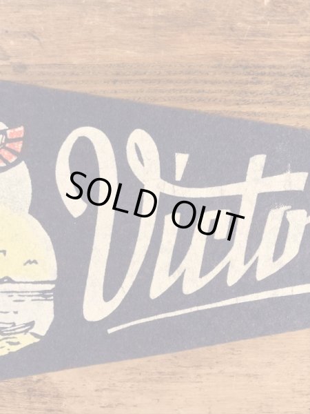 トーテムポールが描かれたスーベニア物の50〜60年代ビンテージペナント