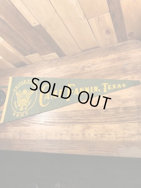 USアーミーのCamp Fannin,Texasの40〜50’sヴィンテージフェルトペナント