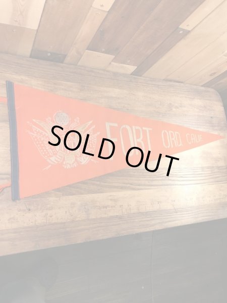 USアーミーのカラーフロッキーの40〜50年代ビンテージペナント