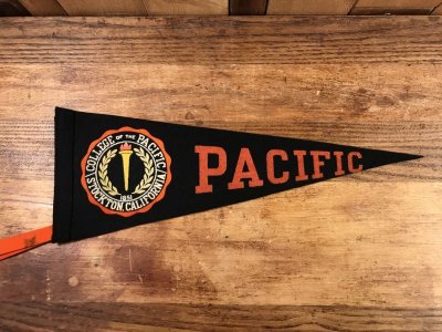 画像2: Stockton California “Pacific” College Pennant　パシフィック　ビンテージ　ペナント　カレッジ　50〜60年代