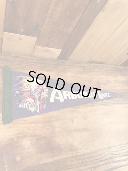 インディアンが描かれたスーベニア物の50〜60年代ビンテージペナント