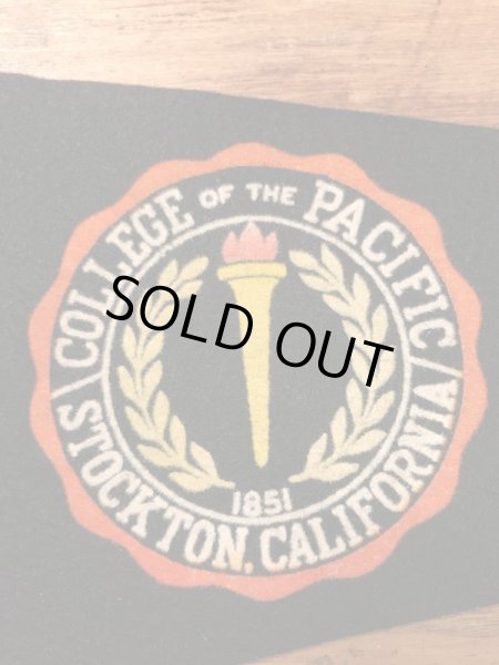 カリフォルニアパシフィック大学のカレッジ物の50〜60年代ビンテージペナント