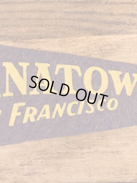 サンフランシスコチャイナタウンのスーベニア物の50〜60’sヴィンテージフェルトペナント