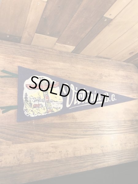 トーテムポールが描かれたスーベニア物の50〜60年代ビンテージペナント