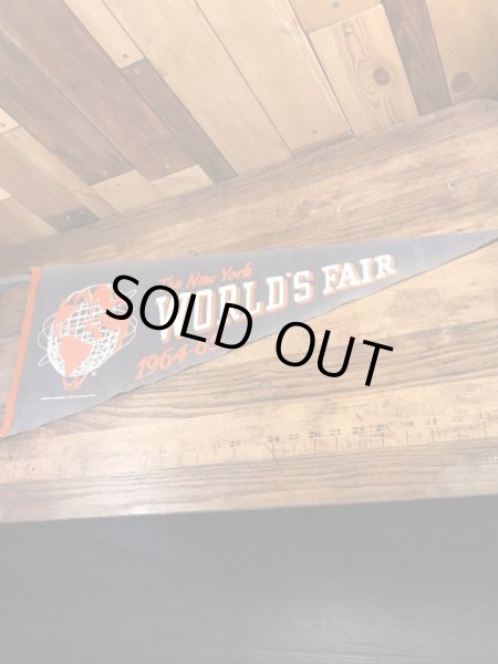 ニューヨークWorld's Fairのスーベニア物の60’sヴィンテージフェルトペナント