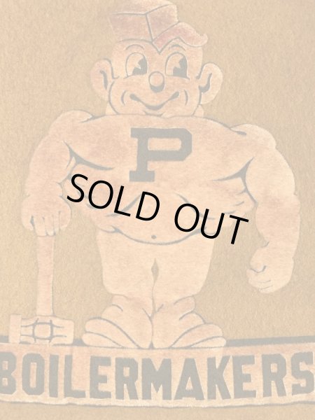 Purdue Boilermakersのユニバーシティ物の60’s〜ヴィンテージフェルトペナント