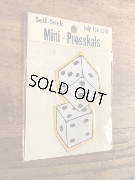 Impko社製のサイコロの60年代ビンテージステッカー