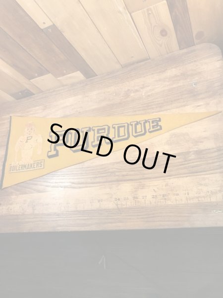 Purdue Boilermakersのユニバーシティ物の60’s〜ヴィンテージフェルトペナント