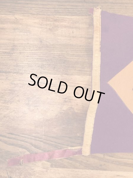 ユニバーシティ物のフェルト製の30〜40年代ビンテージペナント