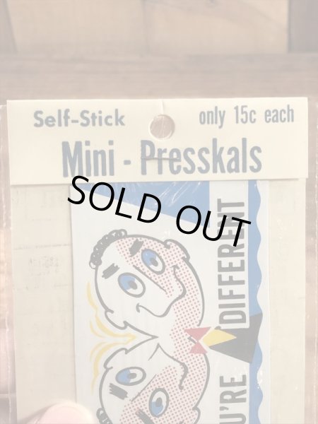 Impko社製のメッセージが書かれた60年代ビンテージステッカー