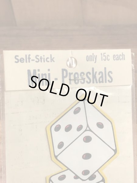 Impko社製のサイコロの60年代ビンテージステッカー