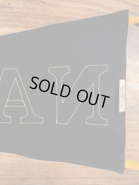 US Navyのユニバーシティ物の30〜40'sヴィンテージフェルトペナント