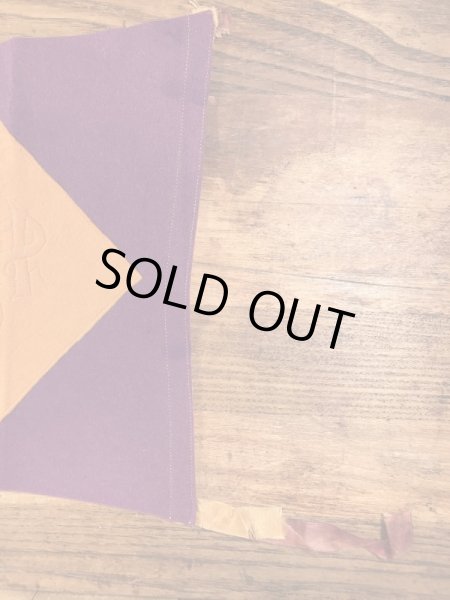 ユニバーシティ物のフェルト製の30〜40年代ビンテージペナント