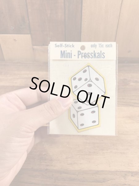 Impko社製のサイコロの60年代ビンテージステッカー