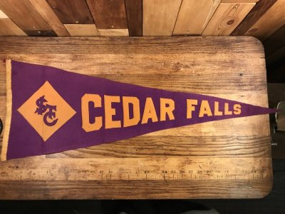 画像2: “Cedar Falls” University Felt Pennant　シーダーフォールズ　ビンテージ　ペナント　ユニバーシティ　フェルト　30〜40年代