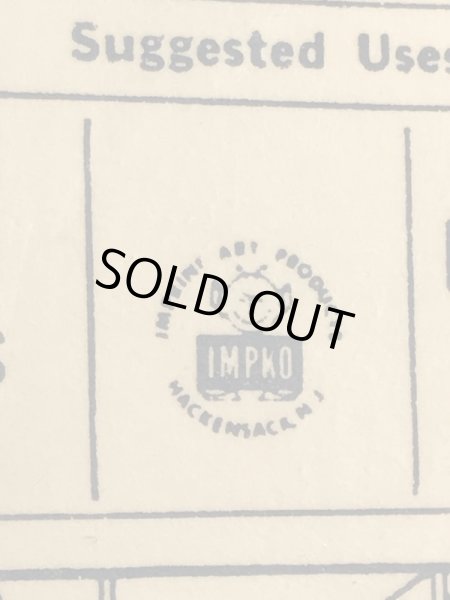 Impko社製のダイスの60’sヴィンテージデカール